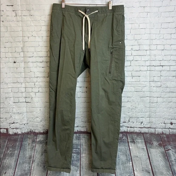 Vuori Men’s Ripstop Climber Pants Army Green Large Gorpcore Camping Hiking